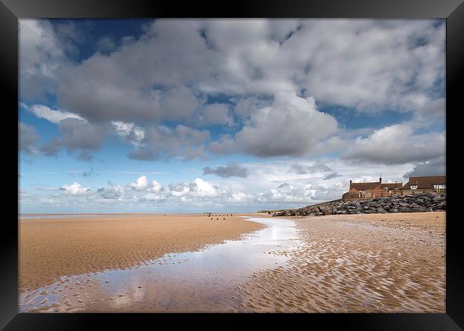  Brancaster Beach and the Royal West Norfolk Club  Framed Print by Stephen Mole