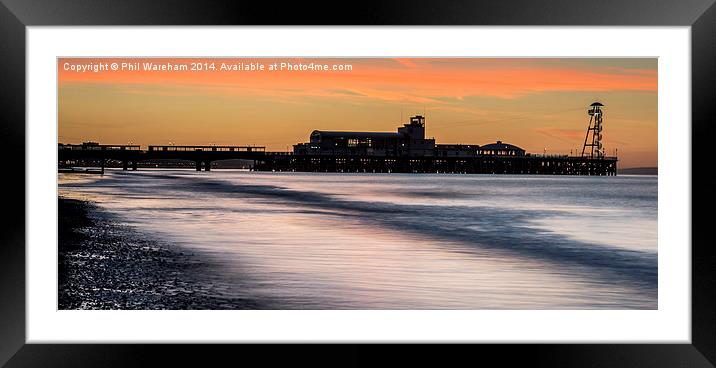  The Pier at Dawn Framed Mounted Print by Phil Wareham