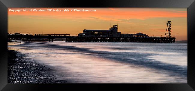  The Pier at Dawn Framed Print by Phil Wareham