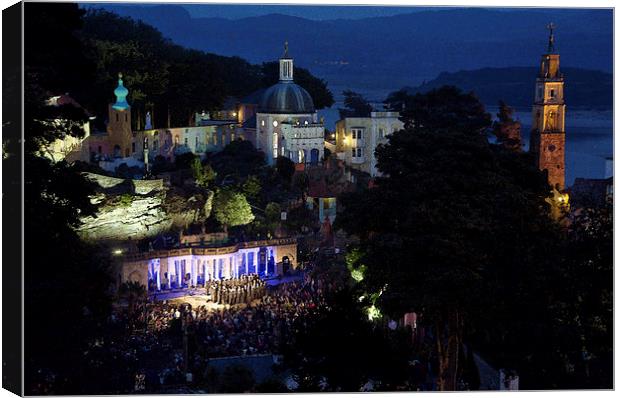  Cor y Brythoniaid at Portmeirion - Water colour  Canvas Print by Rory Trappe