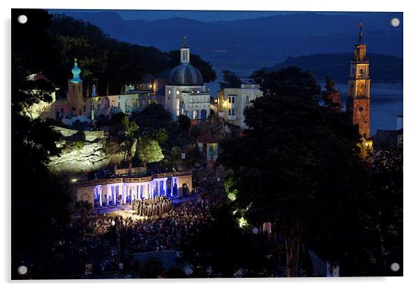  Cor y Brythoniaid at Portmeirion - Water colour  Acrylic by Rory Trappe