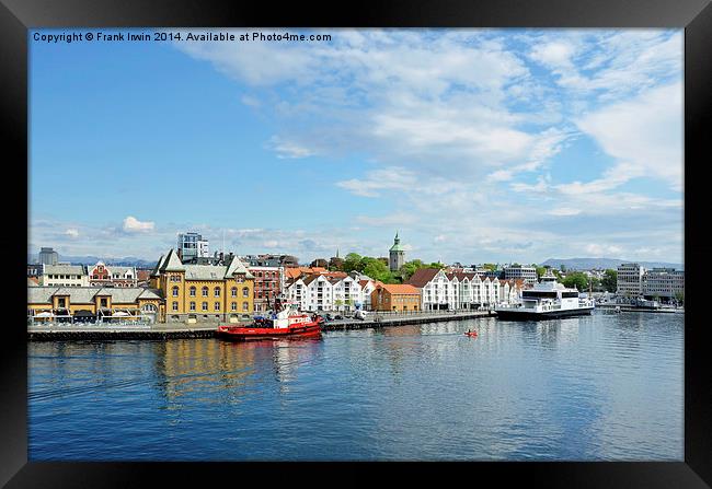  Stavanger Harbour, Norway Framed Print by Frank Irwin