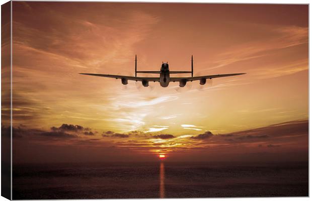Farewell: Lancaster sunset Canvas Print by Gary Eason