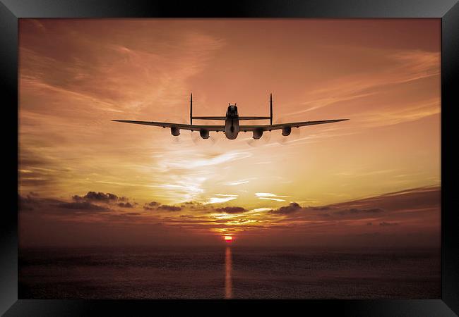 Farewell: Lancaster sunset Framed Print by Gary Eason