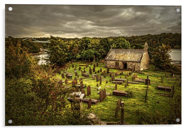  St Tysilio's Church, Anglesey Acrylic by Mal Bray
