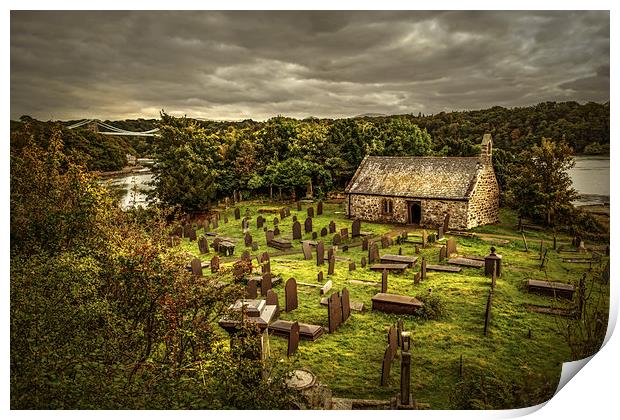  St Tysilio's Church, Anglesey Print by Mal Bray