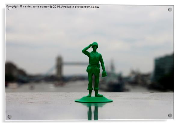 Toy Soldier Acrylic by cerrie-jayne edmonds