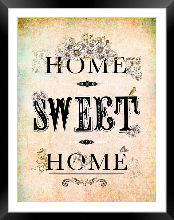  Home Sweet Home Framed Mounted Print by Chloe Ozwell