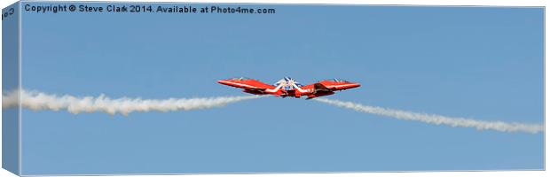  Red Arrows - Gypo Pass Canvas Print by Steve H Clark