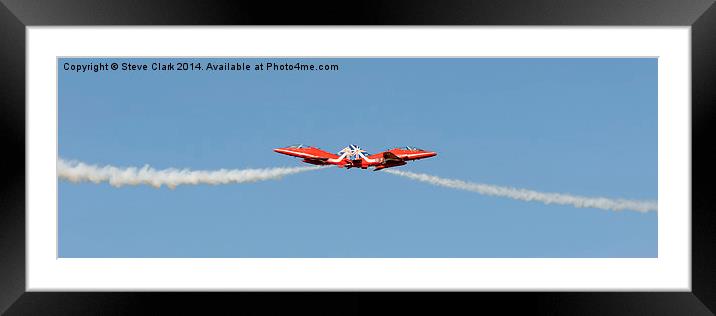  Red Arrows - Gypo Pass Framed Mounted Print by Steve H Clark