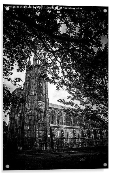  Bridlington Priory Church Acrylic by Vicky Mitchell