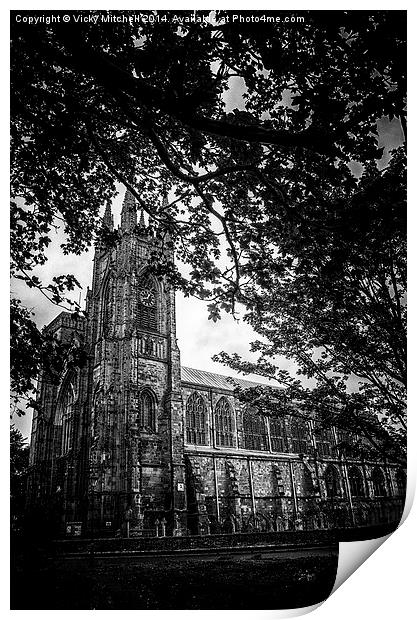  Bridlington Priory Church Print by Vicky Mitchell