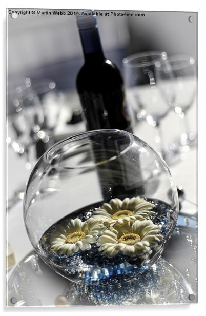  table flowers Acrylic by Martin Webb