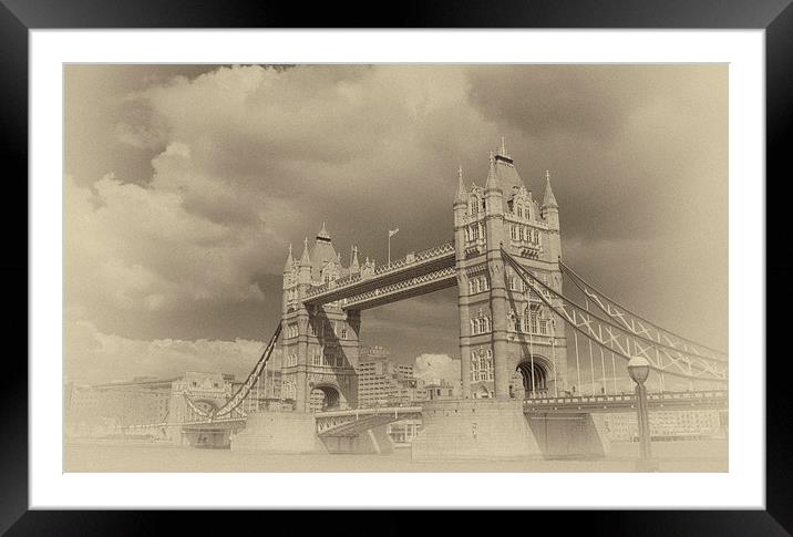 Tower Bridge London  Framed Mounted Print by Clive Eariss