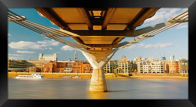  The Millennium Bridge London Framed Print by Clive Eariss