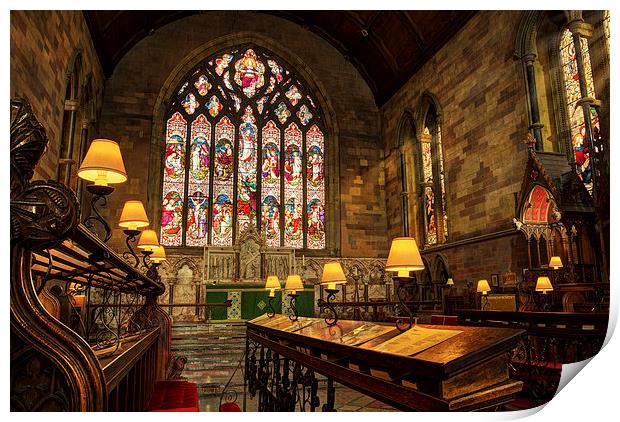  St Asaph Cathedral, Wales, UK Print by Mal Bray