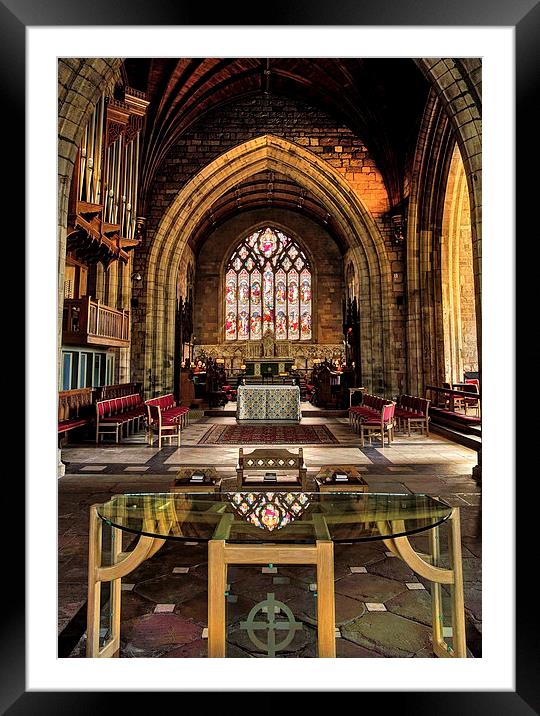 St Asaph Cathedral Framed Mounted Print by Mal Bray