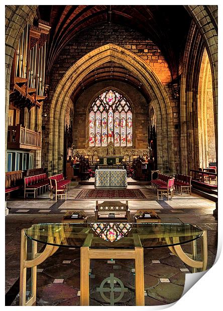 St Asaph Cathedral Print by Mal Bray