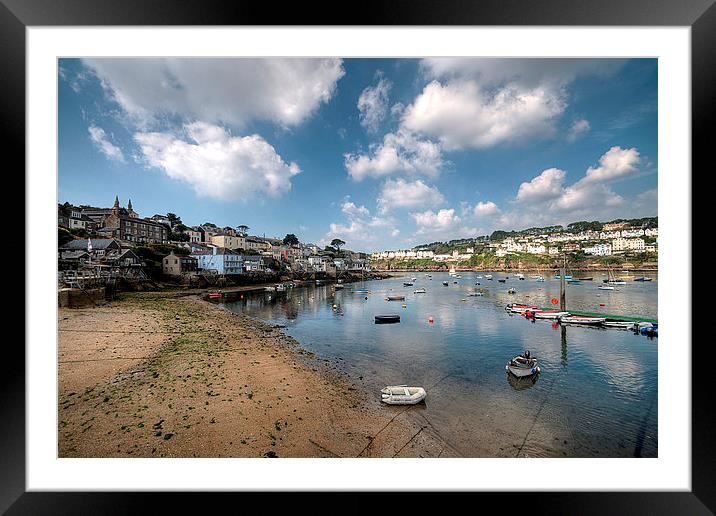  Polruan and Fowey on The River Fowey Framed Mounted Print by Rosie Spooner