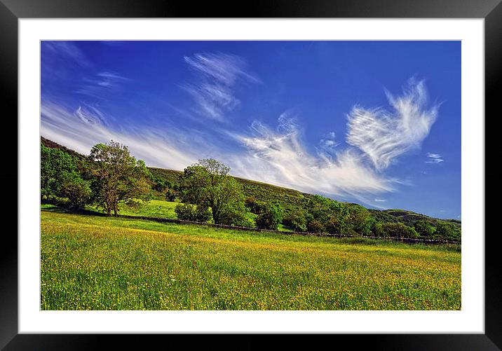 Dramatic Sky over Bradwell Edge  Framed Mounted Print by Darren Galpin