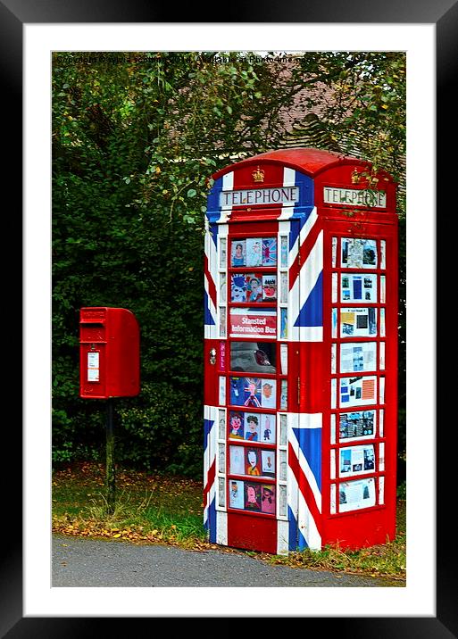  One of its kind telephone box Framed Mounted Print by sylvia scotting