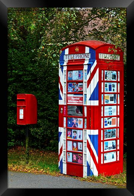  One of its kind telephone box Framed Print by sylvia scotting