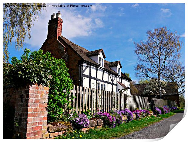  Delightful Cottage in Springtime. Print by Jason Williams