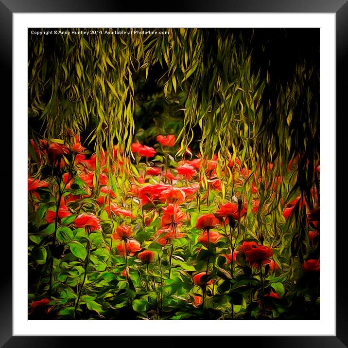  Flowers and foliage  Framed Mounted Print by Andy Huntley