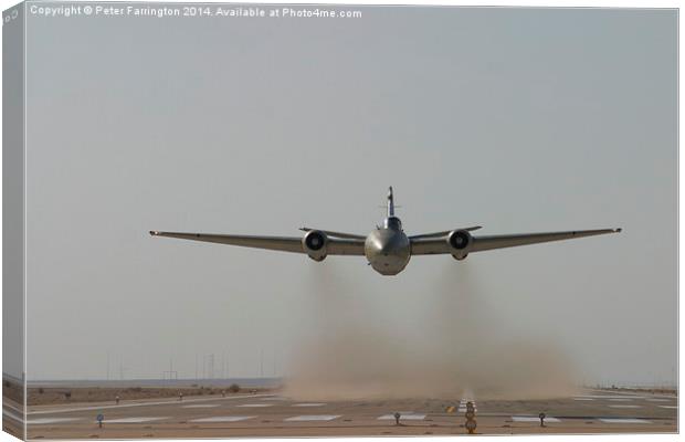  Canberra Takes To The Skies In Iraq Canvas Print by Peter Farrington