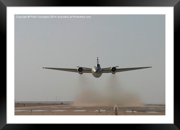 Canberra Takes To The Skies In Iraq Framed Mounted Print by Peter Farrington