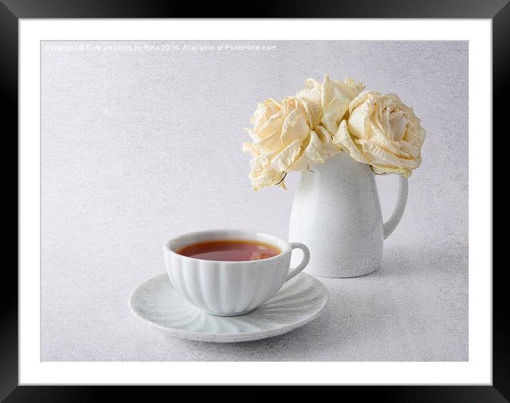  Simply Roses Framed Mounted Print by Fine art by Rina