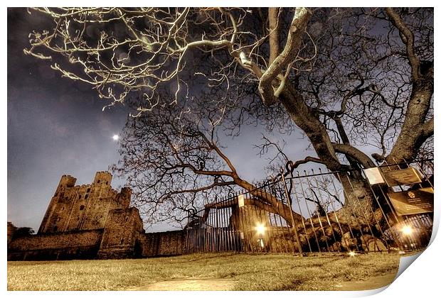  Rochester Castle at Night Print by Alexander Roscow