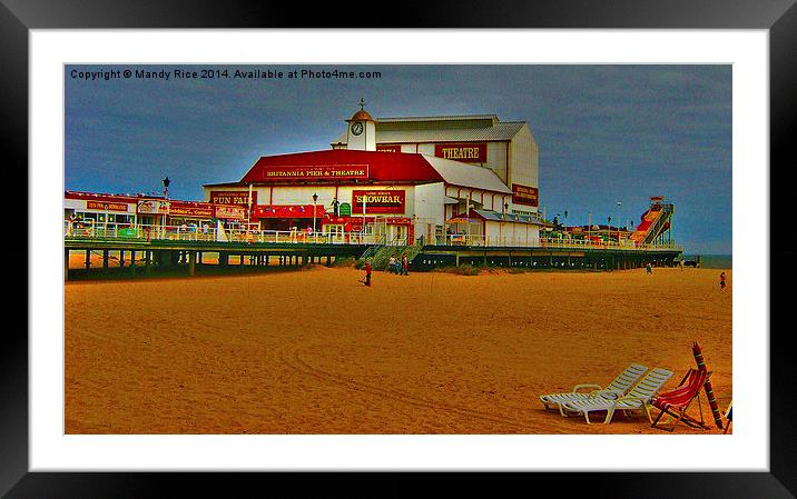  Great Yarmouth Pier Framed Mounted Print by Mandy Rice