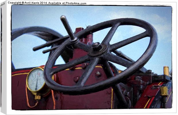 Traction engine close up collection 3 Canvas Print by Avril Harris