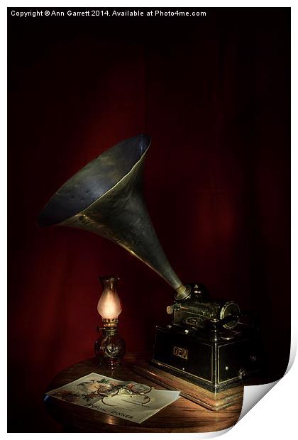 The Phonograph 2 Print by Ann Garrett