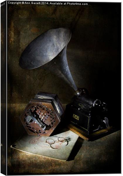 The Phonograph 3 Canvas Print by Ann Garrett