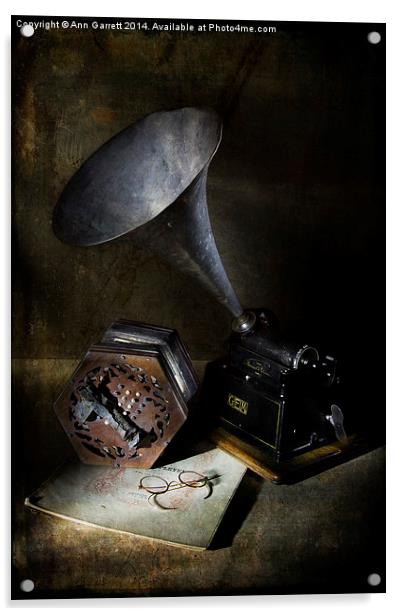 The Phonograph 3 Acrylic by Ann Garrett