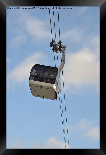 A Cable car crosses the Rhine at Koblenz Framed Print by Frank Irwin