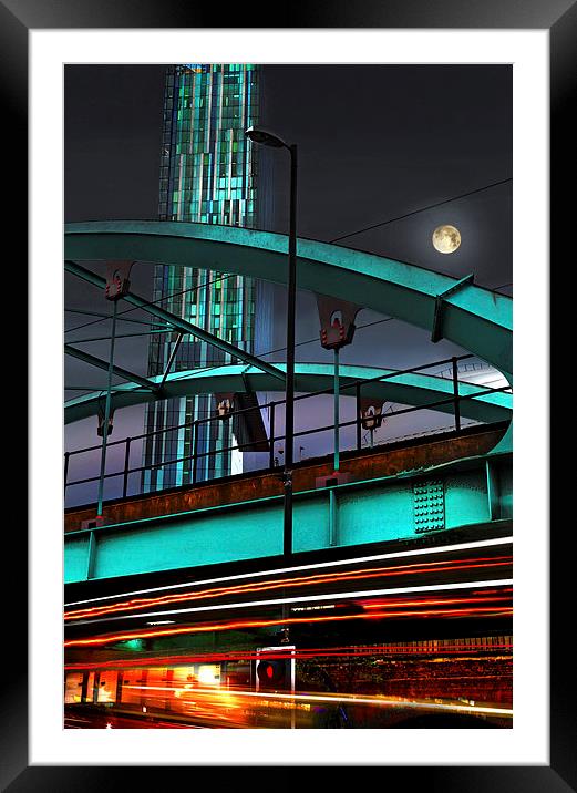  Hilton Beetham Tower, Deansgate, Manchester, UK  Framed Mounted Print by Mal Bray