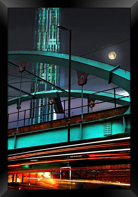  Hilton Beetham Tower, Deansgate, Manchester, UK  Framed Print by Mal Bray