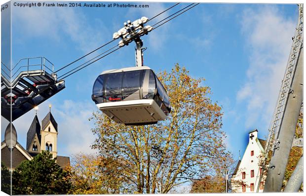  A pod from a cable car at the base station Canvas Print by Frank Irwin