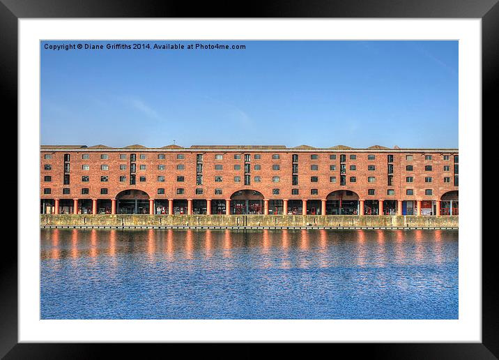  Royal Albert Docks, Liverpool Framed Mounted Print by Diane Griffiths