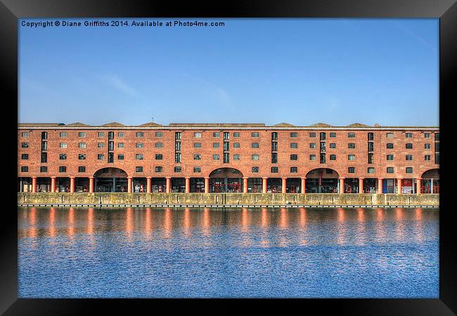  Royal Albert Docks, Liverpool Framed Print by Diane Griffiths