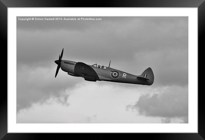  Spitfire PR9 Framed Mounted Print by Simon Hackett