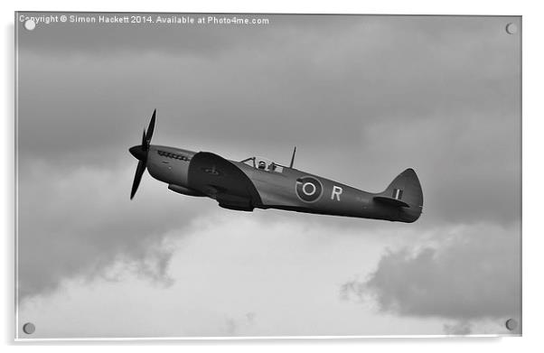  Spitfire PR9 Acrylic by Simon Hackett