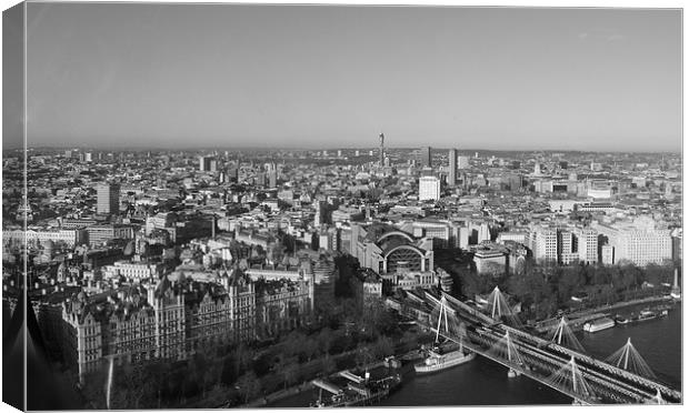  View Over London Canvas Print by Simon Hackett