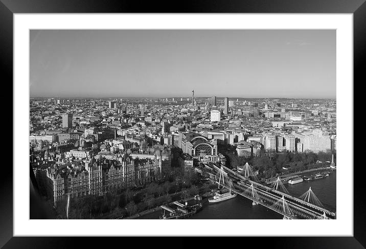  View Over London Framed Mounted Print by Simon Hackett