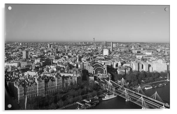  View Over London Acrylic by Simon Hackett