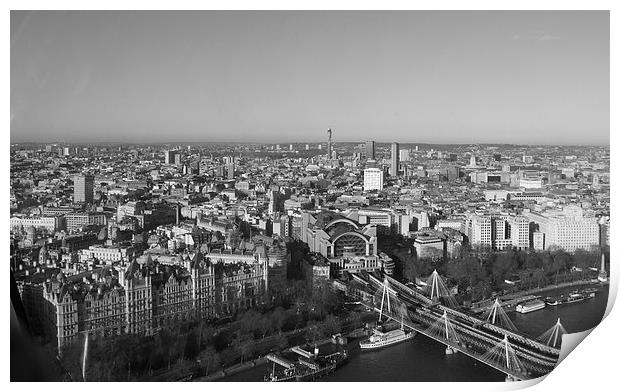 View Over London Print by Simon Hackett