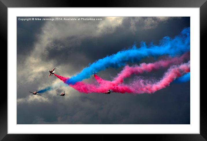 Red Arrows  Framed Mounted Print by Mike Jennings